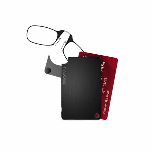 Thinoptics flash card- משקפי קריאה מתקפלים לנרתיק דקיק קאפשר לשים בכיס או בארנק