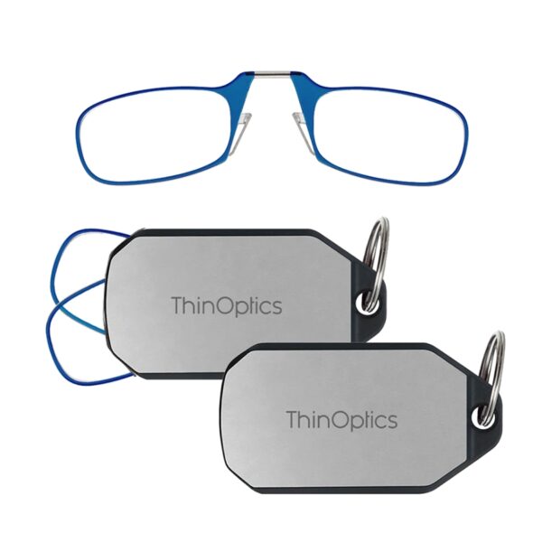 2-Pack Readers + Silver Keychain