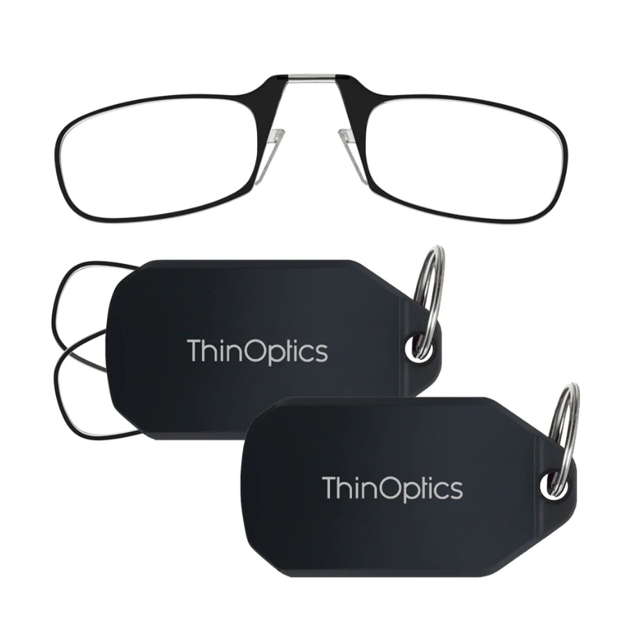 מולטי פק - 2 משקפי קריאה עם 2 מחזיק מפתחות שחור