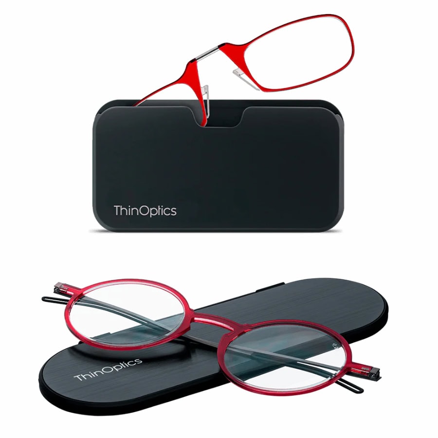 מולטי פק -משקפי קריאה עם נרתיק שחור לסמארטפון + משקפי מנהטן עם נרתיק מילנו